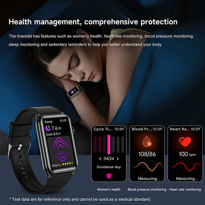 2025 New AI Medical Diagnosis Blood sugar Blood pressure Blood oxygen Smart Watch For Men Bluetooth Call LED Health Smart watch
