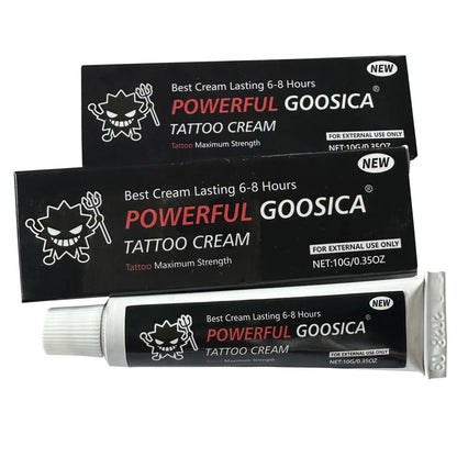 New POWERFUL GOOSICA Tattoo Cream Before Permanent Makeup Microblading Piercing Eyebrow Lips Liner Aftercare Cream 10g