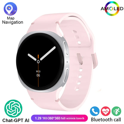 New Watch 8 Mini GPS Track Smart Watch For Men Women Health Sport AMOLED Heart Rate Bluetooth Call Waterproof Smartwatches 2025