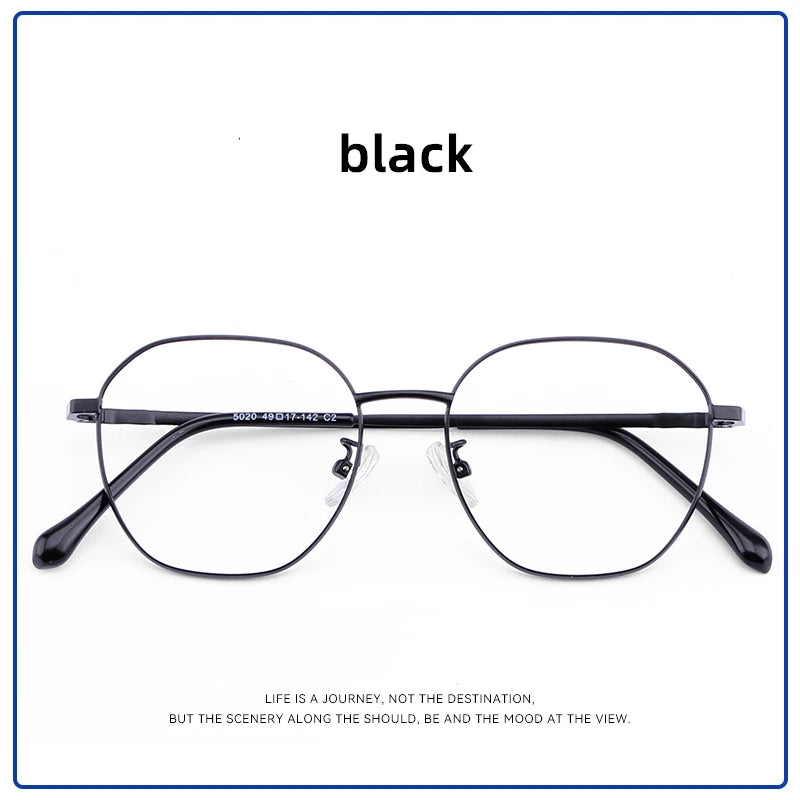 titanium glasses women prescription progressive glasses of sight far and near reading glasses women round glasses frame custom