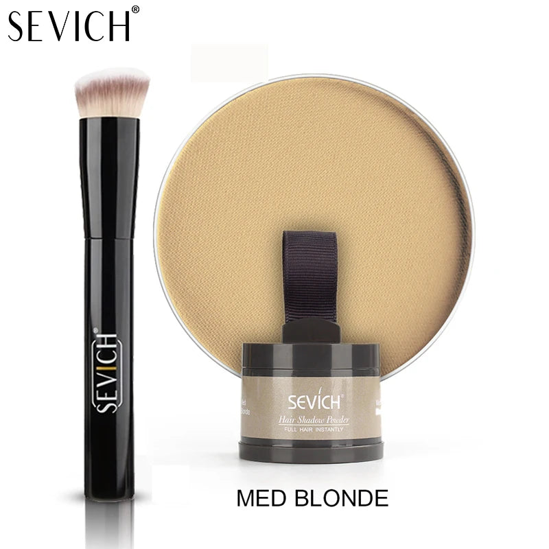 SEVICH Root Touch Up Hair Powder With Brush Hair Loss Concealer For Thinning Hair Women Men Root Cover Up Hairline Shadow Powder