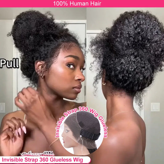 250 Density Invisible Strap 360 Full Hd Glueless Wig 30 Inch Water Wave Lace Front Human Hair Wig Deep Curly Wave Frontal Wig