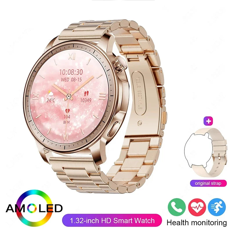 2024 New For Huawei Fashion Smart Watch Women Heart Rate  AMOLED HD Ladies Bracelet Call IP67 Waterproof Heart Rate Smartwatch