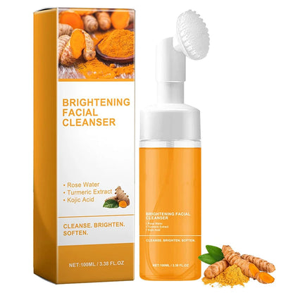 Turmeric Kojic Acid Blackhead Remover Cleanser Deeply Cleansing Skin Cleansing Oil Control Fade Acne Marks Brighten Foam Cleanse