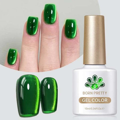 BORN PRETTY 10ml HEMA TPO FREE Mint Chocolate Cat Magnetic Gel Nail Polish Sumer Colored Ultra Shine Soak Off UV Gel Nail Art
