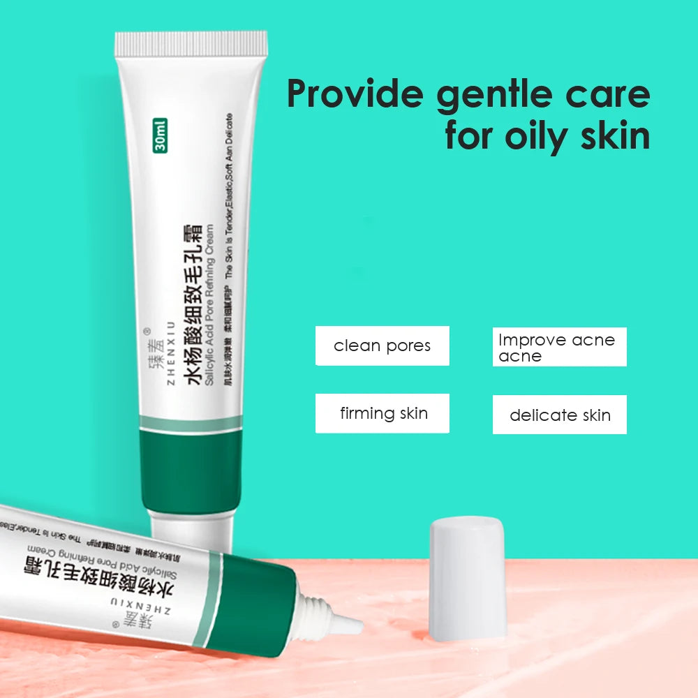 30ml 15% Azelaic Acid Purifying Gel Salicylic Acid  Pore Shrinking Cream Acne Treatment Blackhead Removal Face Deep Cleaning Gel