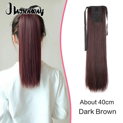 14 Inch Wavy Long Curly Hair Strap-type Pear Flower Curly Wig Ponytail Female Synthetic Fluffy Natural Shopping Commuting Wear