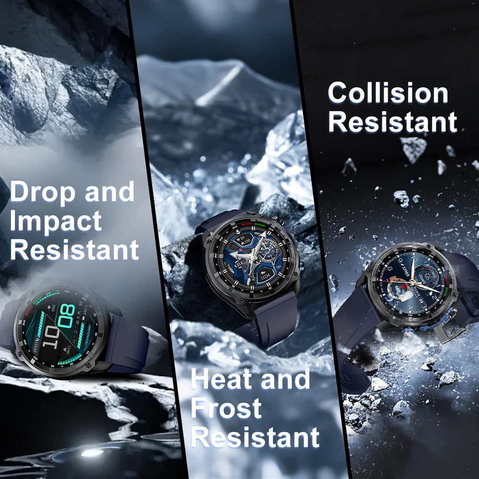 DT G1 Outdoor Sports Smartwatch 860mAh Battery 1.53inch AMOLED Screen Men's Watch Compass 5ATM Waterproof BT Call Smart Watch