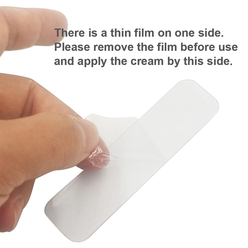 10Pcs Clear Plastic Rectangle Strips for Applying Aloe Vera Gel Tattoo Anesthesia Cream Detail Slides PMU Accessories Suppllies