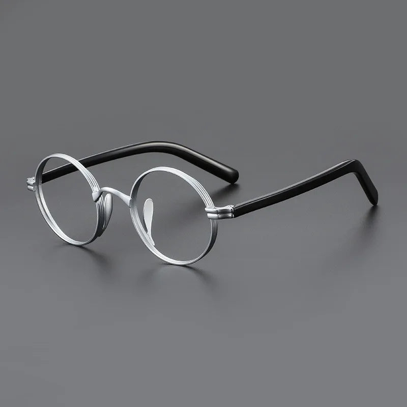 FIRADA New Fashion Small Size Round Glasses Retro Pure Titanium Eyewear Comfortable Eyeglasses Frame For Men And Women ST10881-C