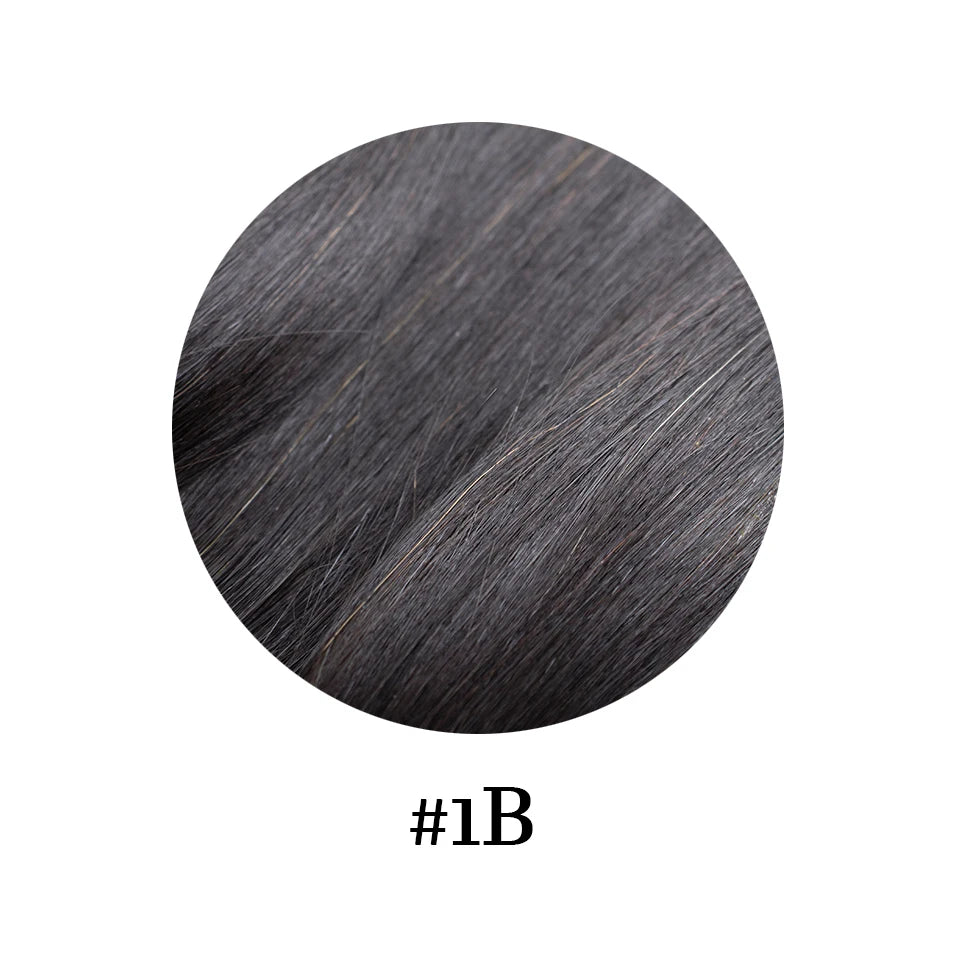 One Piece Clip in Hair Extensions Human Hair Dark Black Clip in Human Hair 24inch 3/4 Full Head Straight Remy Hair 5 Clips