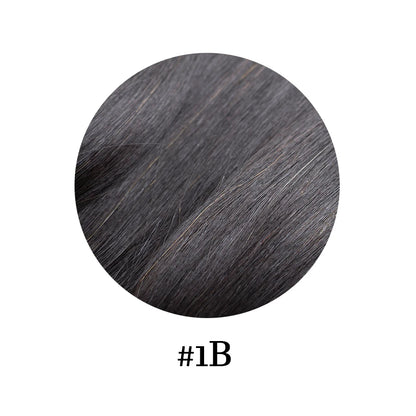 One Piece Clip in Hair Extensions Human Hair Dark Black Clip in Human Hair 24inch 3/4 Full Head Straight Remy Hair 5 Clips