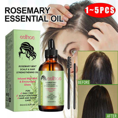 Rosemary Hair Care Essential Oil Prevent Hair Loss Reduct Dryness Frizz Nourish The Scalp Stabiliz The Roots Hair Care Products