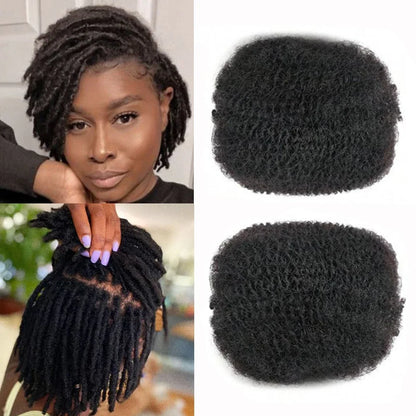 Afro Kinky Bulk Hair 100% Human Hair For Dreadlocks Twist Braid Hair Extension Natrual Black Color 30g 1pc 8-12 Inches