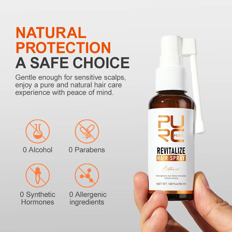 PURC Batana Oil Hair Growth Spray Hair Loss Treatment for Men Women Nourishing Hair Roots Thickening Hair Care Products