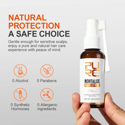 PURC Batana Oil Hair Growth Spray Hair Loss Treatment for Men Women Nourishing Hair Roots Thickening Hair Care Products