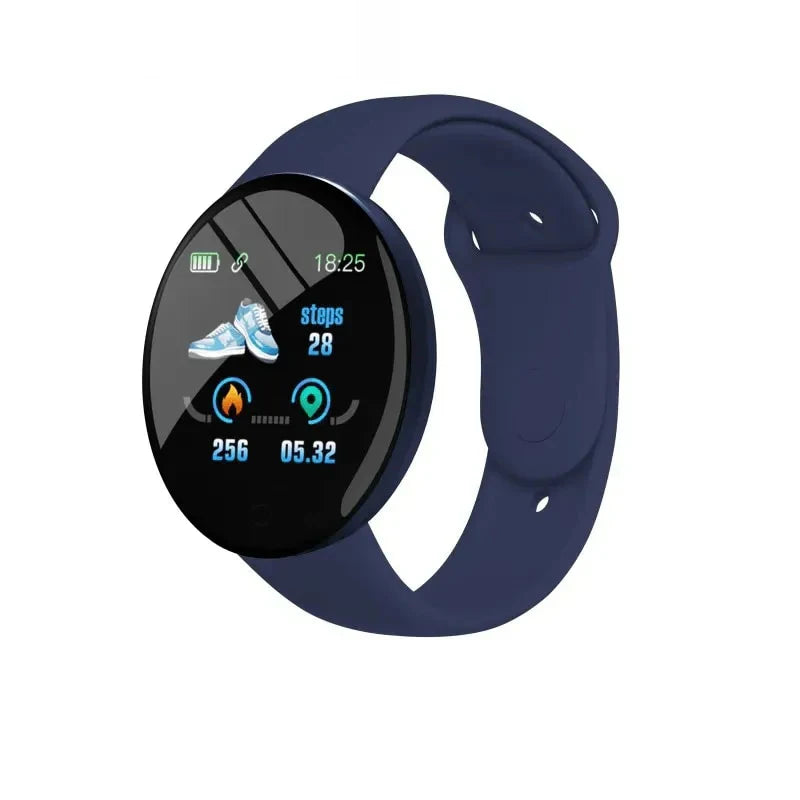 D18 Waterproof Color Round Screen Smart Bracelet Heart Rate Blood Pressure Sleep Monitor Walking Exercise Fitness Smartwatch B41