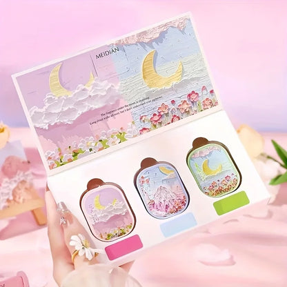 3pcs,Portable Gift Set For Women,Refreshing And Long Lasting Solid Balm,Perfume For Dating And Daily Life