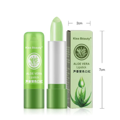 1pc Aloe Vera Lip Gloss Chili Lip Plumping Oil Moisturizing Lip Color Natural Long Lasting Waterproof Oil Lip Balm