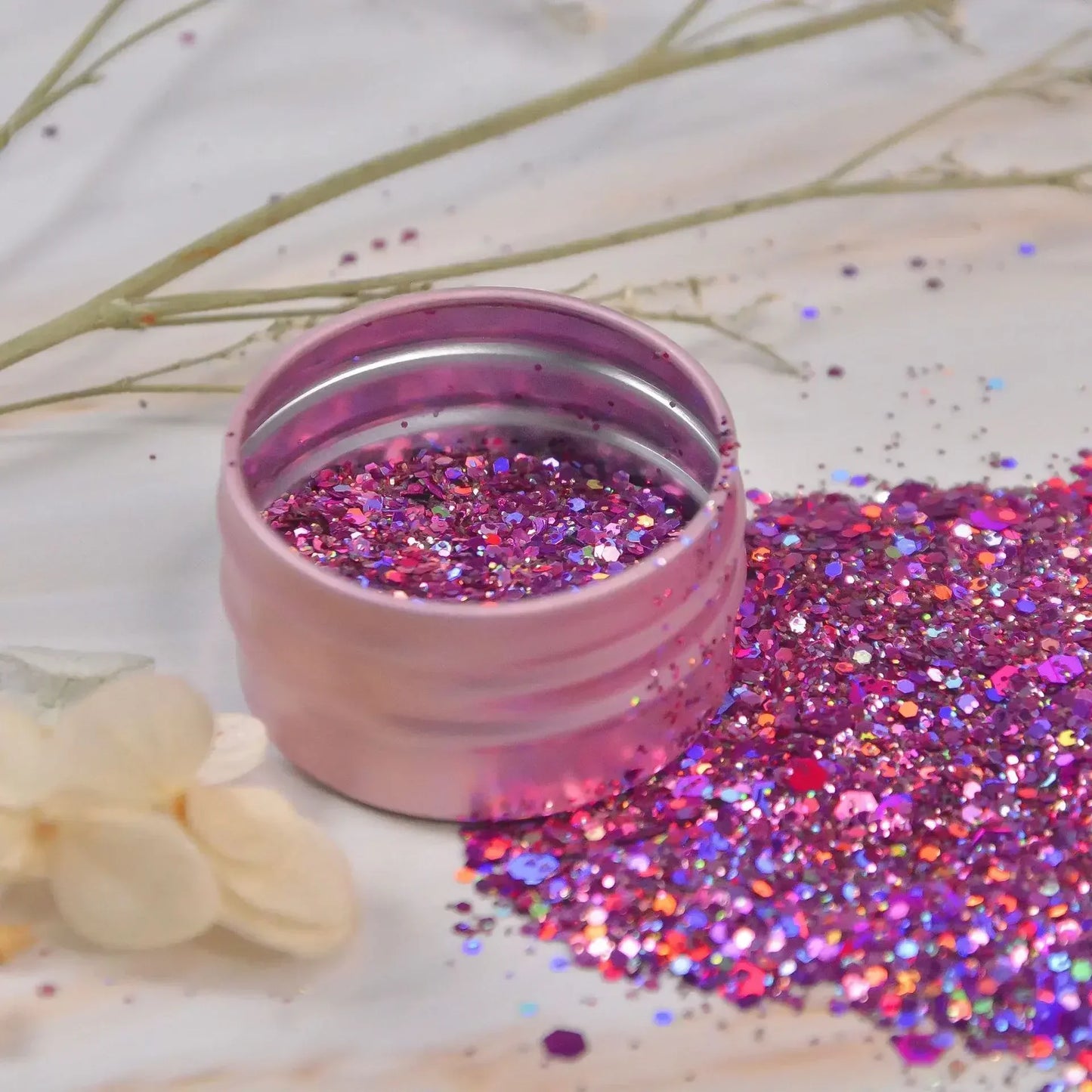 10g Laser Nail Glitter Flakes Mix-Hexagon Holographic Sparkly Powder Nail Art Decoration Loose Reflective Mermaid Chunky Sequins