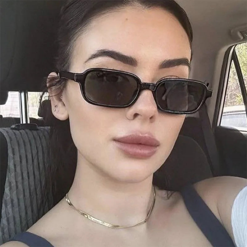Sexy Small Rectangle Sunglasses 2025 Fashion Women Vintage Brand Designer Sun Glasses Men Shades Female Eyewear UV400