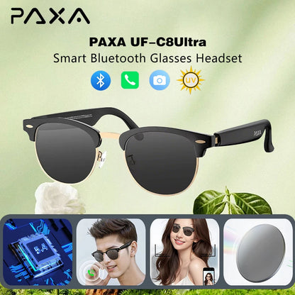 PAXA UF-C8Ultra Anti-Blue Light Sunglasses Smart Bluetooth Glasses Headset 5.4 Call Music Playback Bone Conduction Earphones