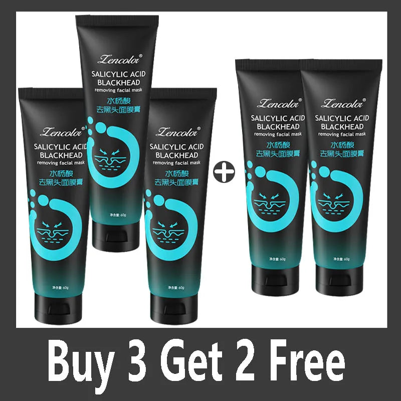 Bamboo Charcoal Fiber Mask Blackhead Removal  Deep Cleansing Cleansing Exfoliating Mask Treatment Black Mask