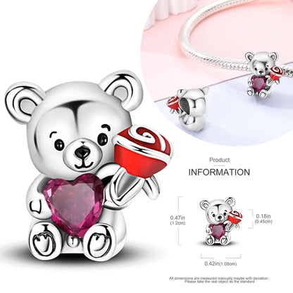 Hot Sale 925 Silver Charms Beads Perfume Animal Butterfly Pendants Fit Original Bracelet DIY Jewelry