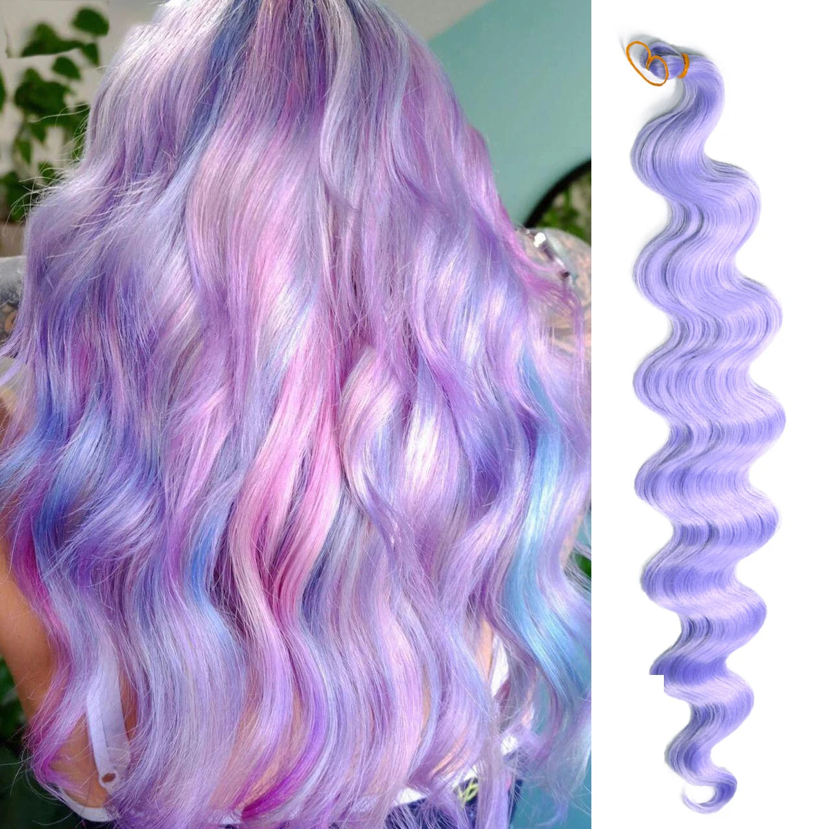 Long Deep Wave Braiding Hair 28 Inch Ocean Wave Crochet Hair Synthetic Deep Curly Crochet Hair Extensions For Black Women