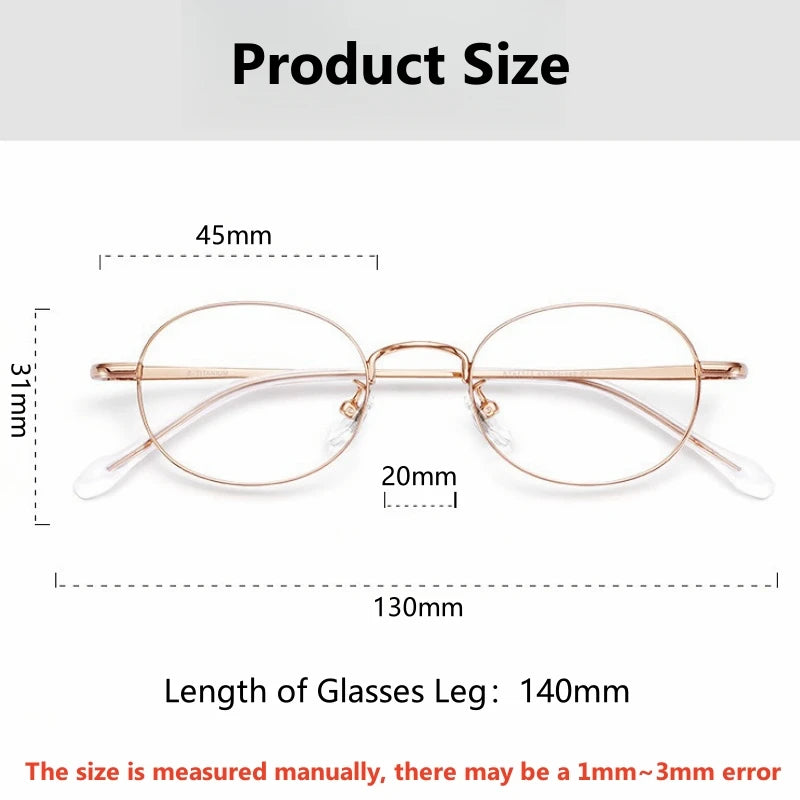 YIMARUILI Retro Oval Titanium Alloy Glasses Women Fashion Small Face Wide Edge Design Optical Prescription Eyeglasses Frame 2017