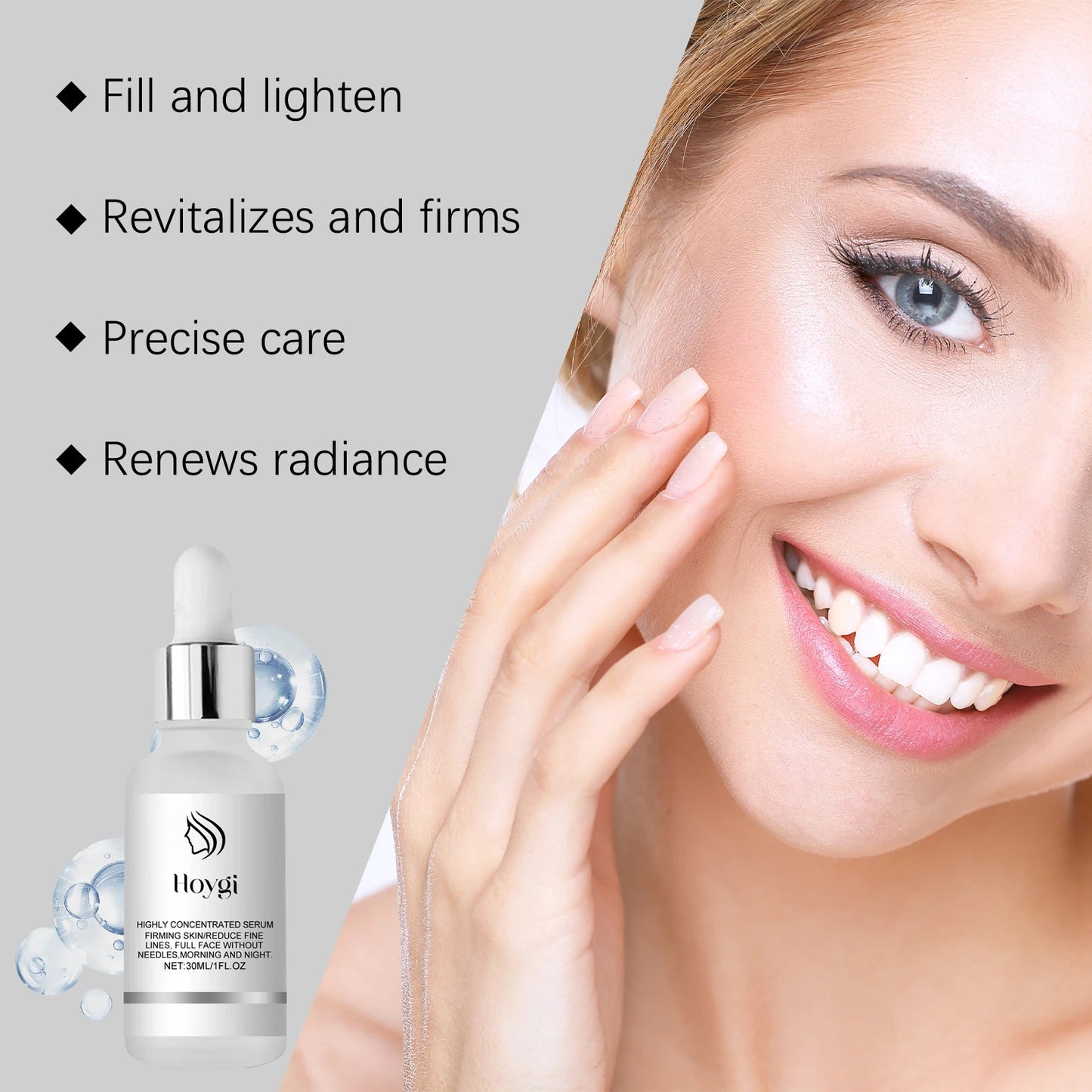 Anti Aging Face Serum Firming Brightening for All Skin Types Smoothing Wrinkle Tightening Nourishing Facial Skin Care Serum