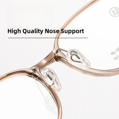 FIRADA 2025 Fashionable Comfortable Glasses Retro Ultra Light Titanium Optical Prescription Eyeglasses Frames For Women 9884-C