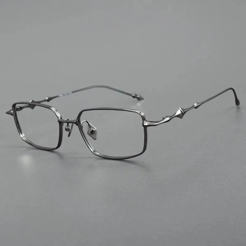2025 Fashion Korean Titanium Glasses Frame Men Retro Square Eyeglasses Rectangular Eyewear Women Optical Lenses Prescription