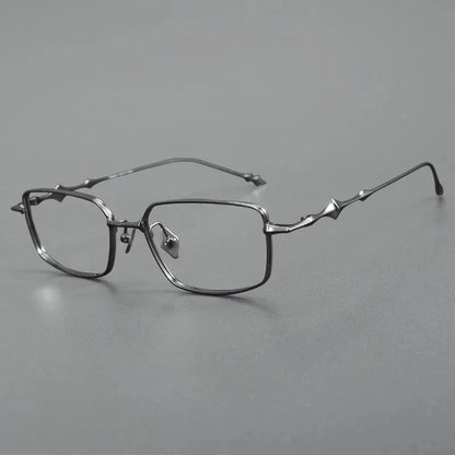 2025 Fashion Korean Titanium Glasses Frame Men Retro Square Eyeglasses Rectangular Eyewear Women Optical Lenses Prescription