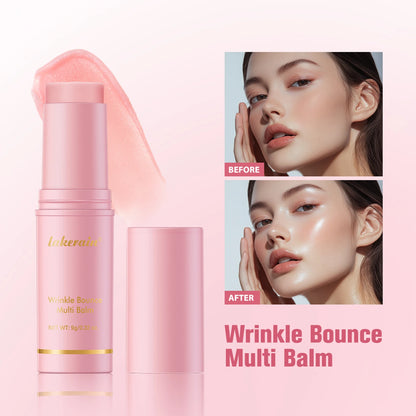 Korean Bounce Multi Balm Collagen Pink Stick Deep Moisturizing Multi Cream Hydrating Gel Primer Preps Skin For Makeup Skin Care