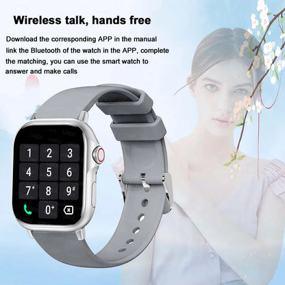 Delicacy Watch 2.01 Inch HD Smartwatch Men Surprise Gift Wireless Call Health Tracker Custom Photo Al Voice App Control Watches