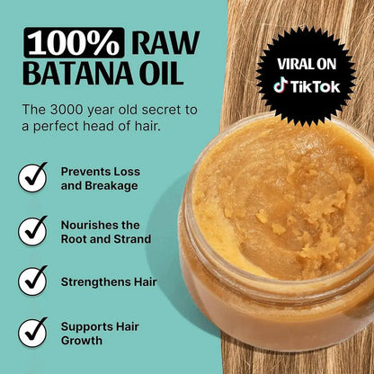 Batana Oil for Hair Repair Growth Natural Damaged Hair Treatment Nourishing Thickening Mask with Argan Extract Hair Care