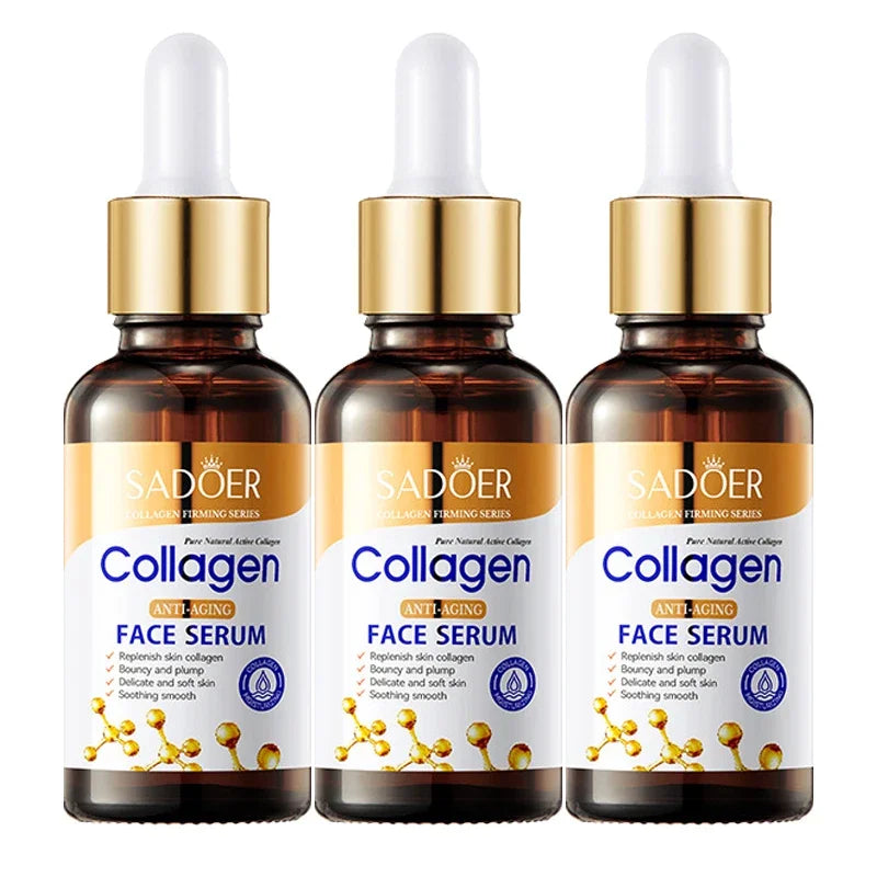 3pcs Collagen Face Serum skincare Facial Essence Liquid Firming Moisturizing Nourishing Facial Serum Skin Care