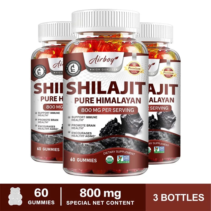 Shilajit Gummies 800mg - Promote Metabolism and Support Energy Health