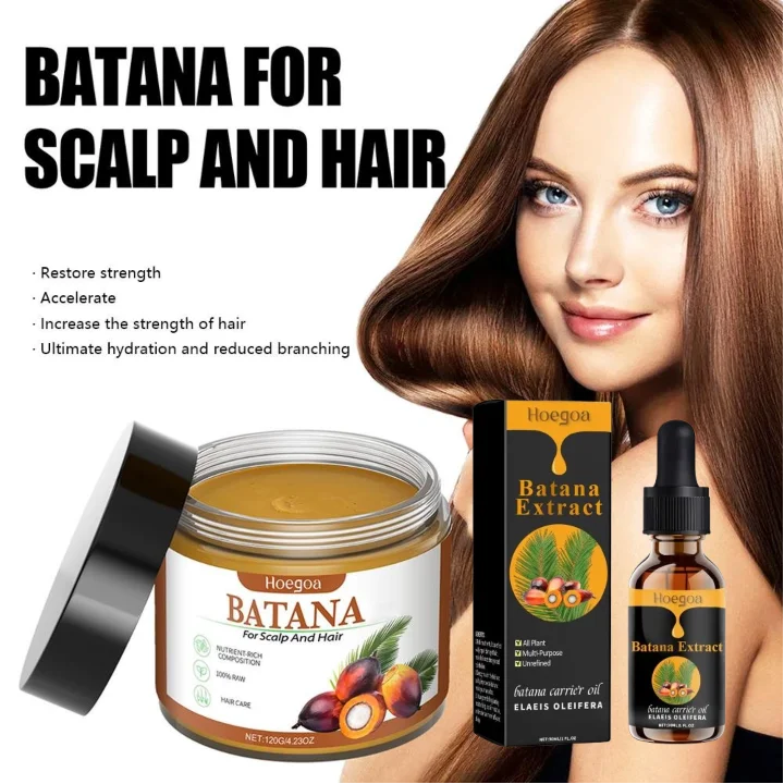 Batana Oil 100% Natural Hair Care Oil Prevents Hair Loss In Men And Women Nourishes Dry Hair Ends Improves Smoothness And Shine