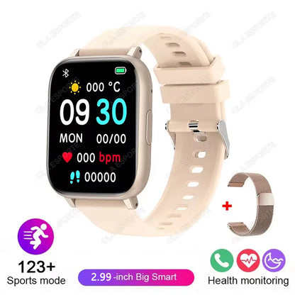 Women Sports Watches All-day Heart Rate Monitoring NFC Health Smartwatch AI Voice HD Bluetooth Call Fitness Clock Sports Watches