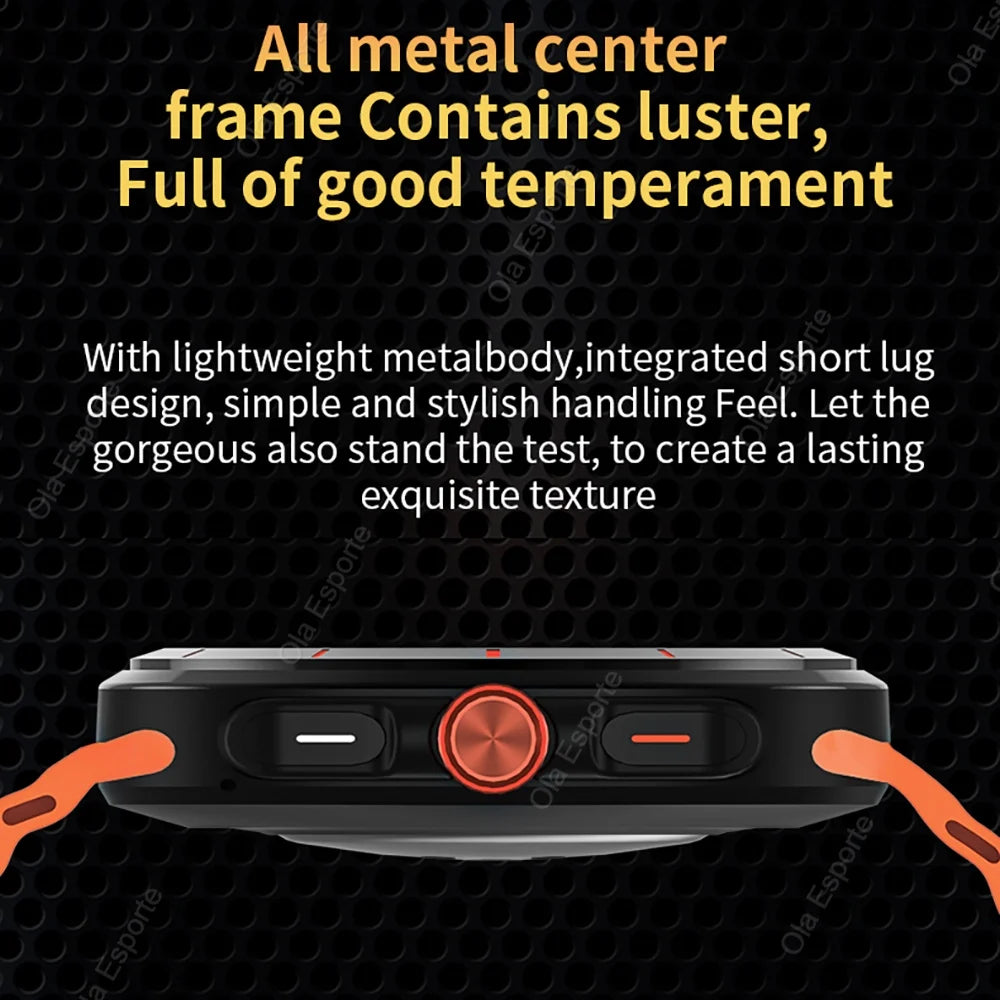 2025 Smart Watch GT7 Ultra HD AMOLED Screen Bluetooth Talk Heart Rate Health Monitoring Men Women Sports Watches For iOS Samsun