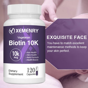 Biotin 10,000mcg - with Coconut Oil Vitamin, for Hair Growth, Care Hair, Skin and Nails