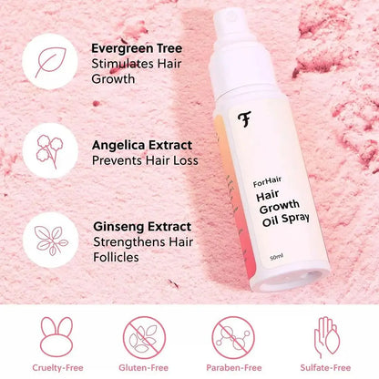 Forchics Advanced Hair Growth Spray Long-lasting Nourishing Hydrating Oil Control Anti Hair Loss Treatment Fast Hair Growth