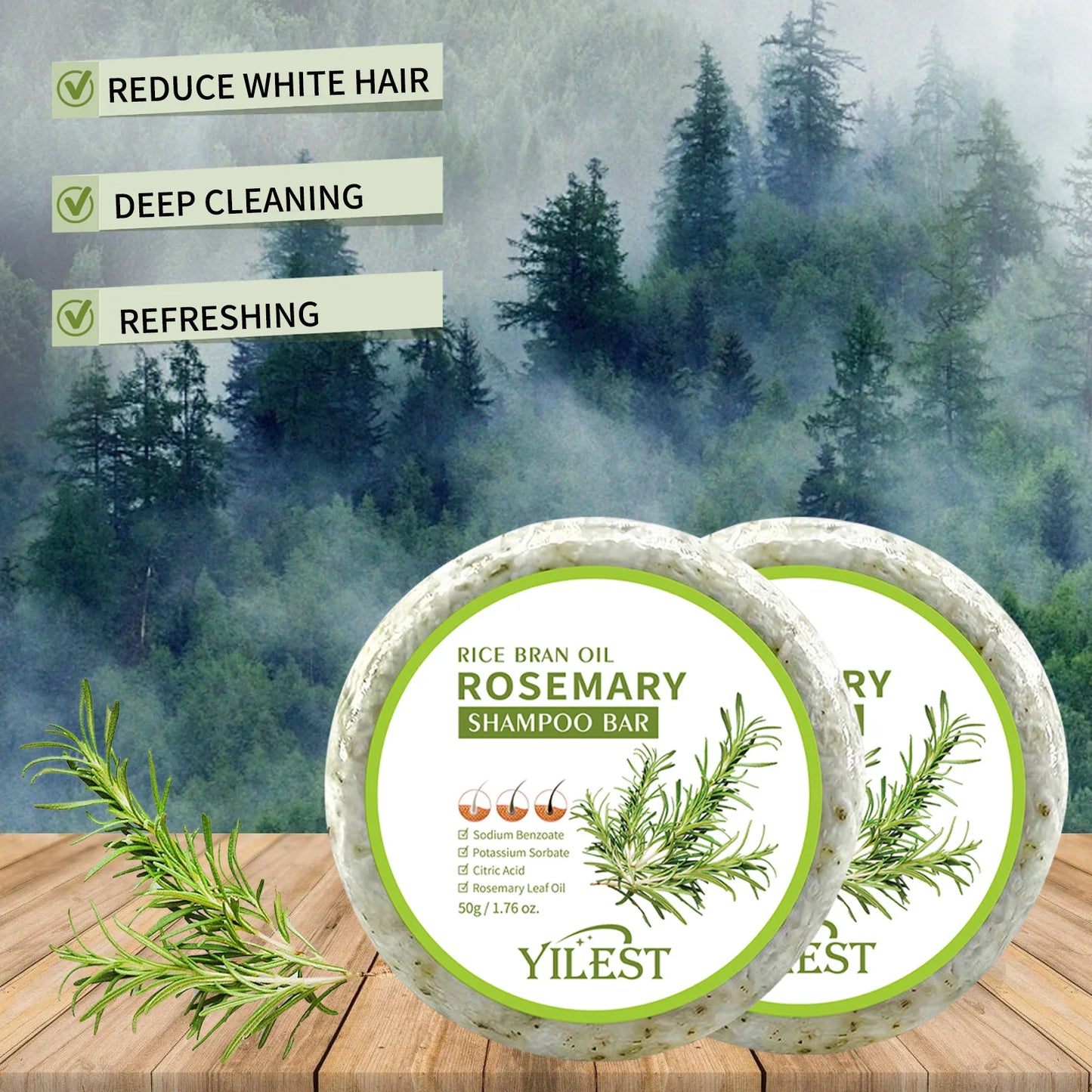 Rosemary Soap For Hair Growth Strengthening Thickening Hair Care Shampoo Volumizing Smoothing Bars  for All Hair Types