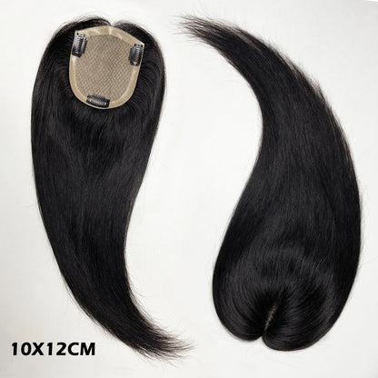 Silk Base Human Hair Women Toppers 4 Sizes Breathable Natural Scalp Top Virgin European Human Hair Pieces For Women