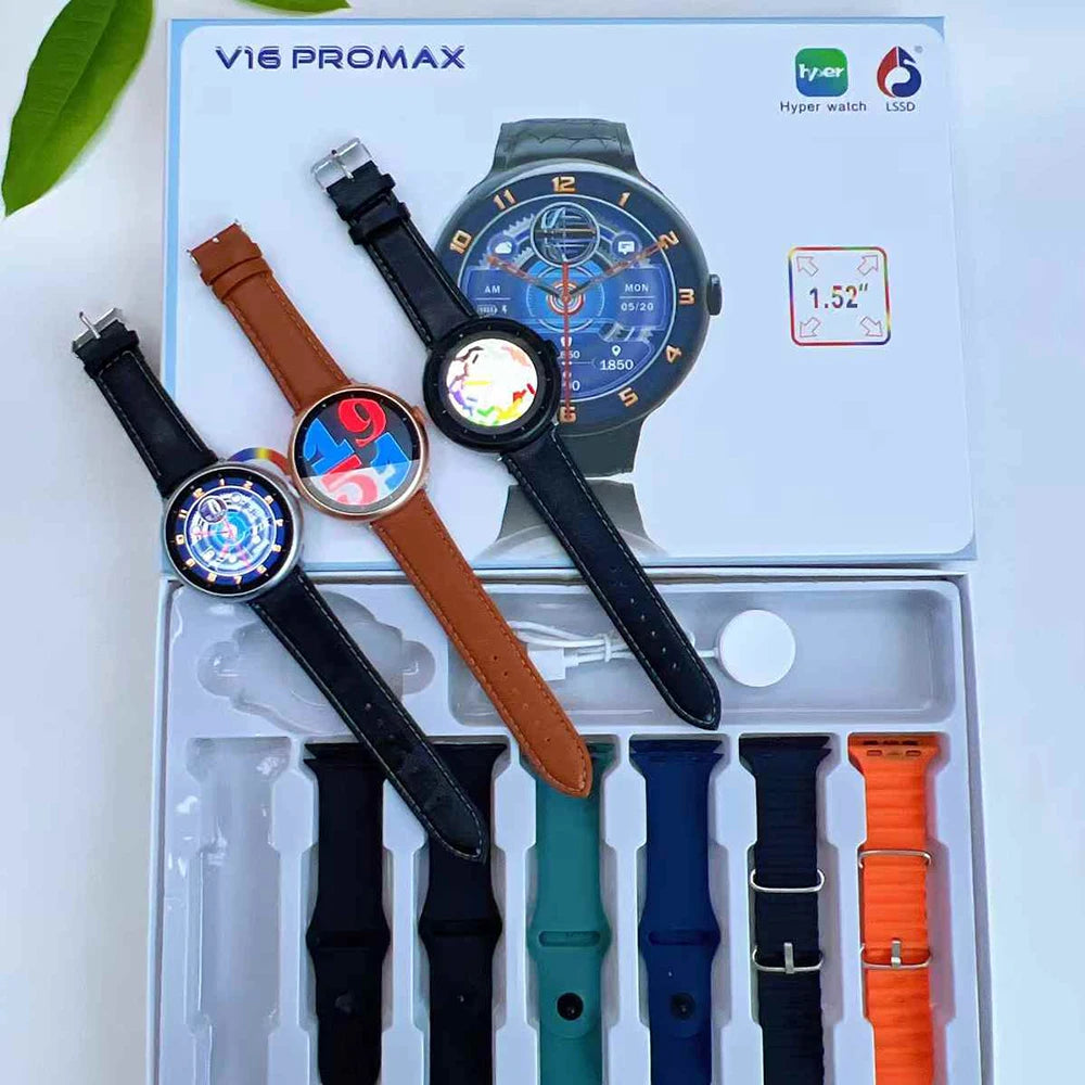 New Waterproof Smart Watch 2025 Heart Rate Multi-Strap Smartwatch Sleep Monitoring Sports Bluetooth Call Men Women Smartwatch