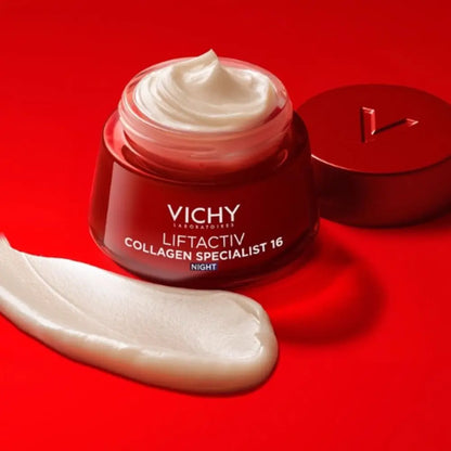 Vichy Collagen Night Cream Vitamin B3 Fades Fine Lines Tightens And Brightens The Skin Moisturizes And Anti-aging Face Cream