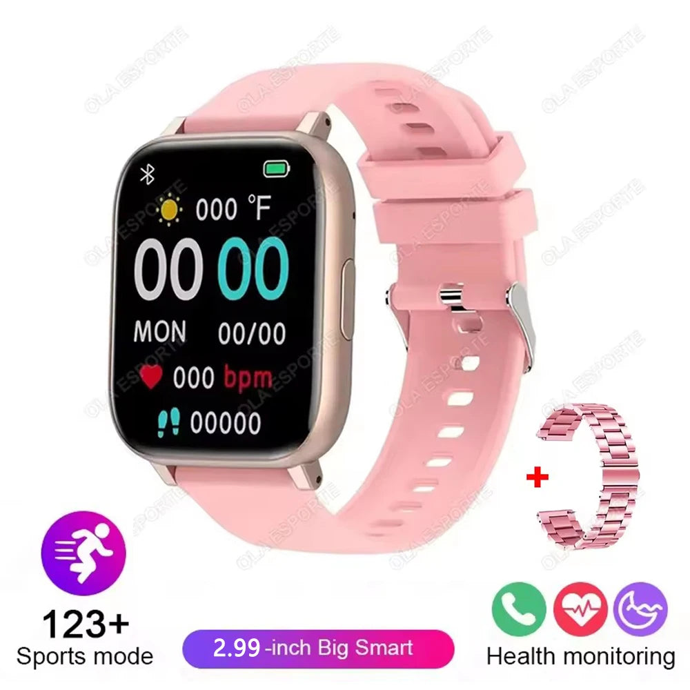 Women Sports Watches All-day Heart Rate Monitoring NFC Health Smartwatch AI Voice HD Bluetooth Call Fitness Clock Sports Watches