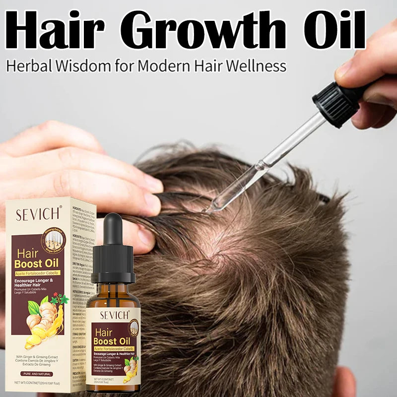 SEVICH Ginger Hair Growth Oil Fast Hair Regrowth Oil Anti Hair Loss Scalp Treatment Serum Hair Growth Product for Men Women 20ml